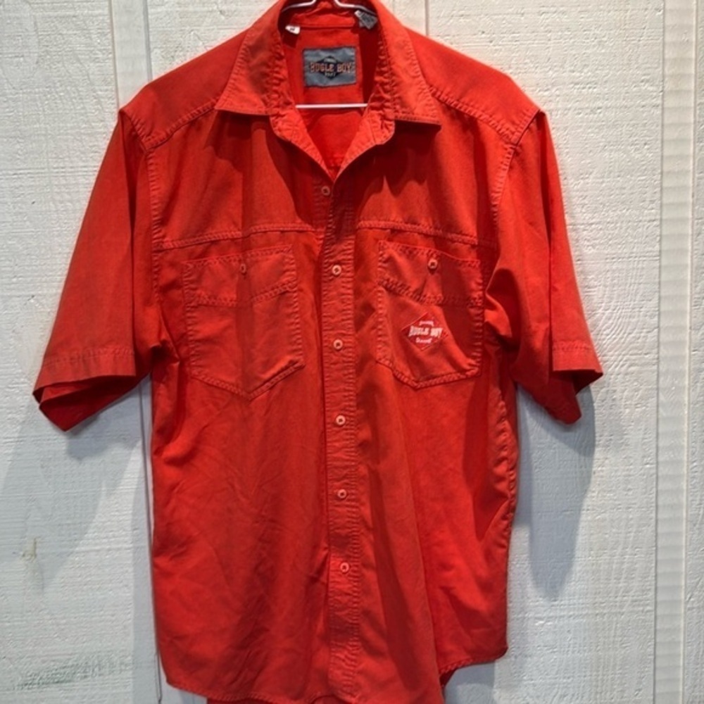 Vintage Bugle Boy button up short sleeve collared‎ shirt men’s medium